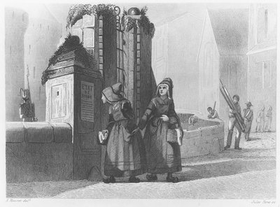Arrival of the Duchess of Berry in Nantes, 1820 by French School